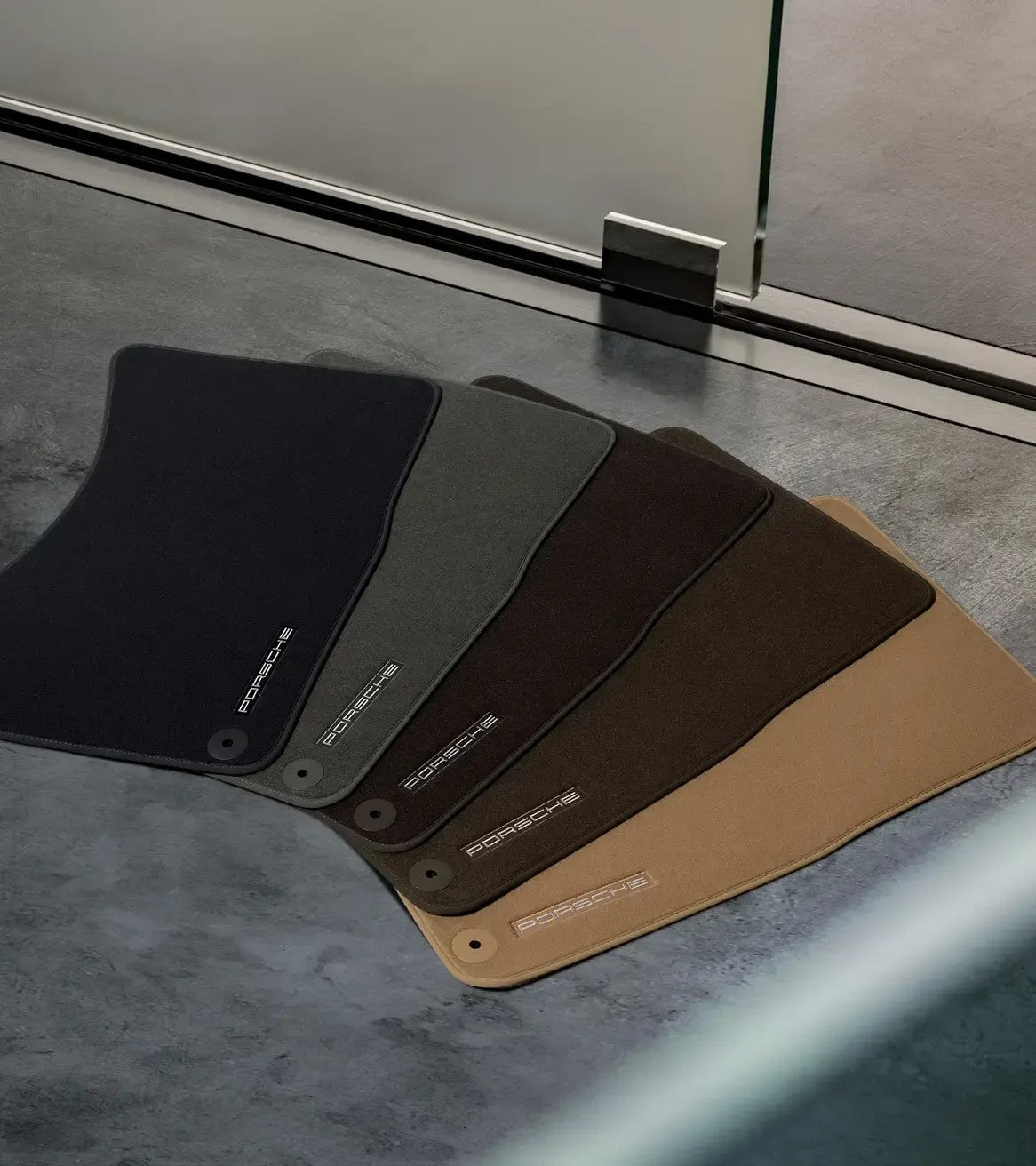 Porsche Design Everyday | Porsche Taycan Floor Mats with Nubuk Surround