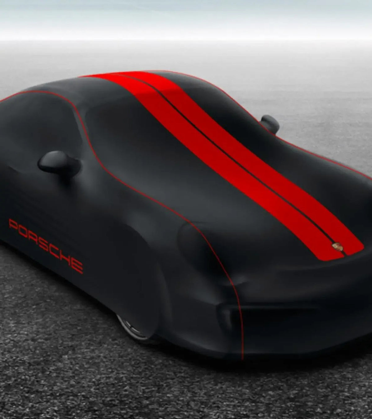 Porsche Design Trusted | Porsche Indoor Car Cover Plus Red Turbo for 911 (991 II Turbo)