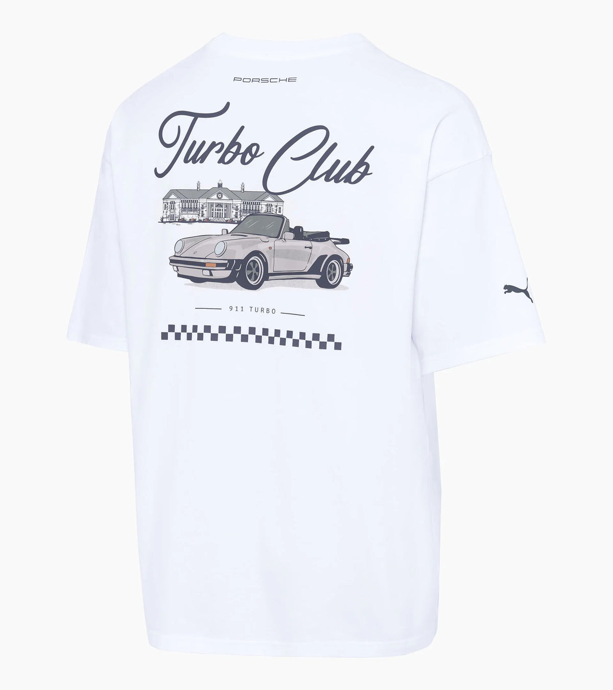 Porsche Design Everyday | Porsche Turbo Club Back Print Graphic T-Shirt – Porsche Turbo