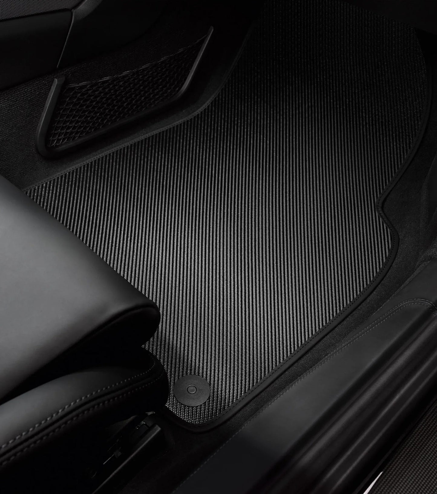 Porsche Design Great Value | Porsche Carbon Floor Mats with Leather Edging for 911 and 718