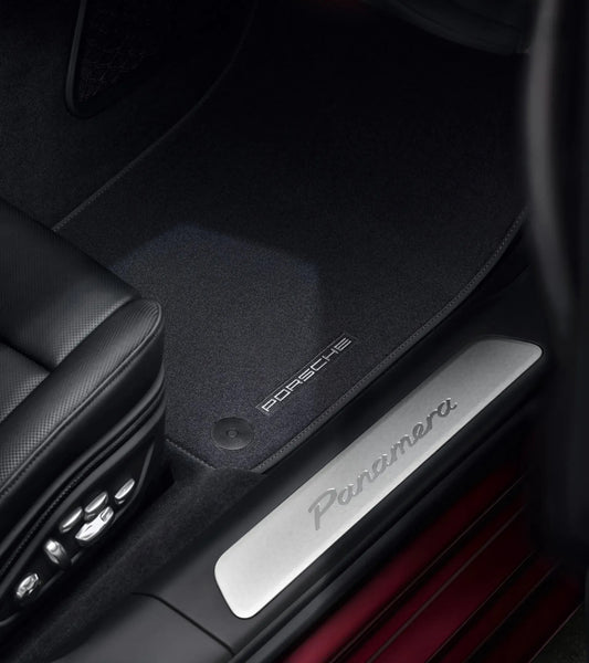 Porsche Design Latest | Porsche Floor Mats with Nubuk Edging for 718/911 (987 II & 997 II)