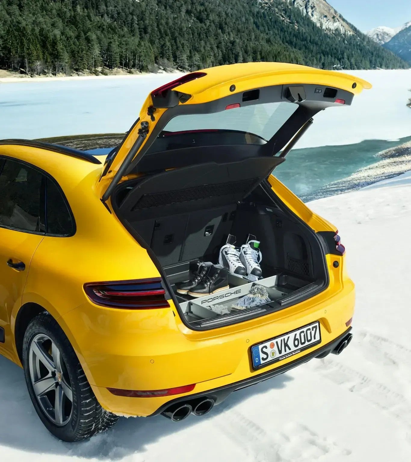 Porsche Design Latest | Porsche Luggage Compartment Liner with Variable Organizer System for Macan (I, II & III)
