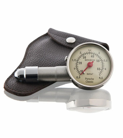 Porsche Design Latest | Porsche Classic Tire Pressure Gauge with Leather Case