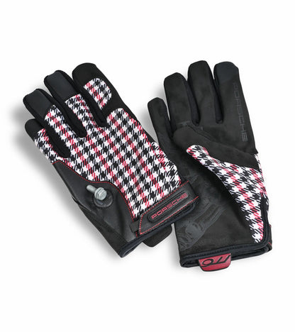 Porsche Design Smart Buy | Porsche Classic Assembly Gloves in Red Pepita