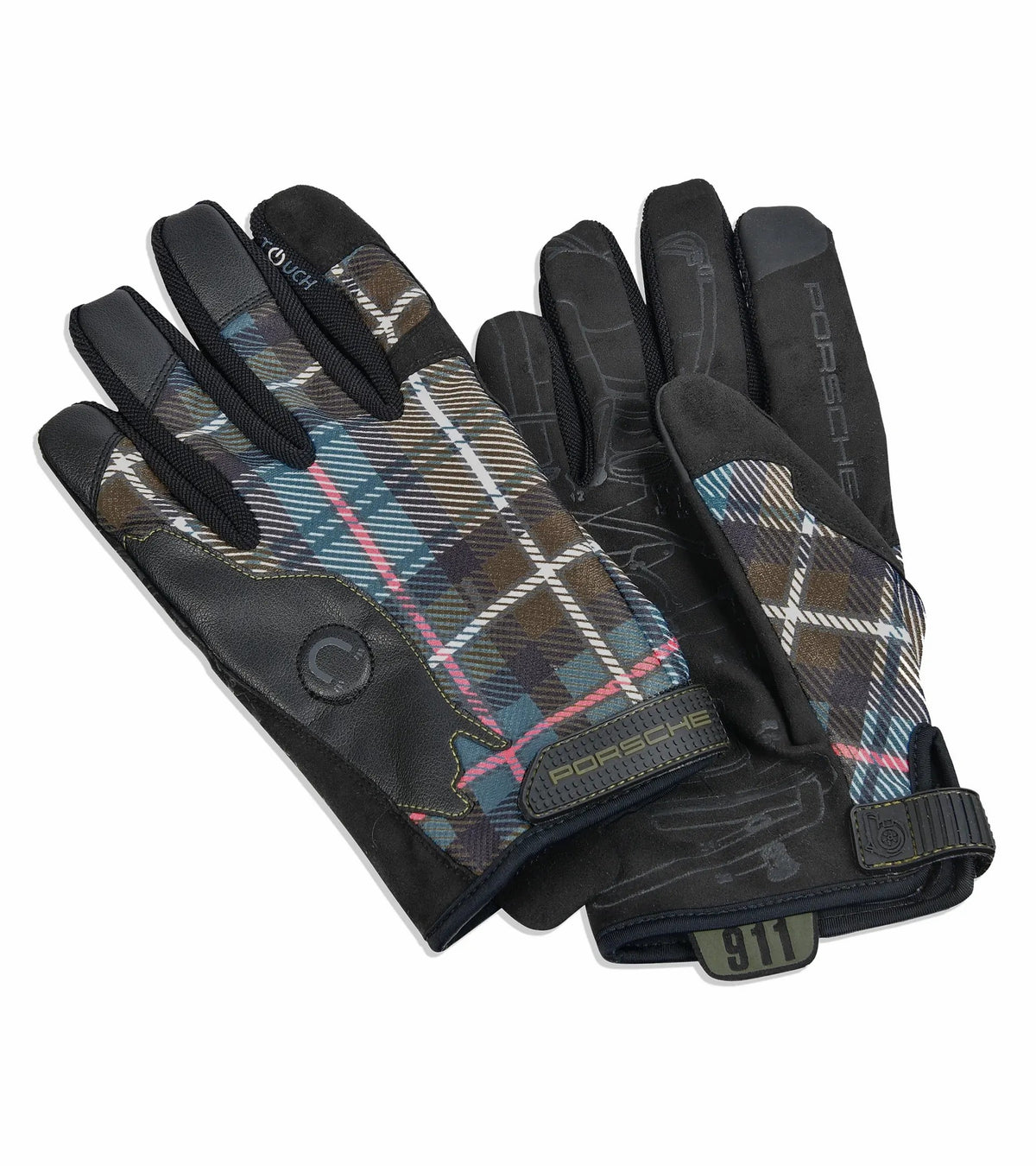 Porsche Design Value | Porsche Assembly Gloves in Dress Mackenzie Green Tartan