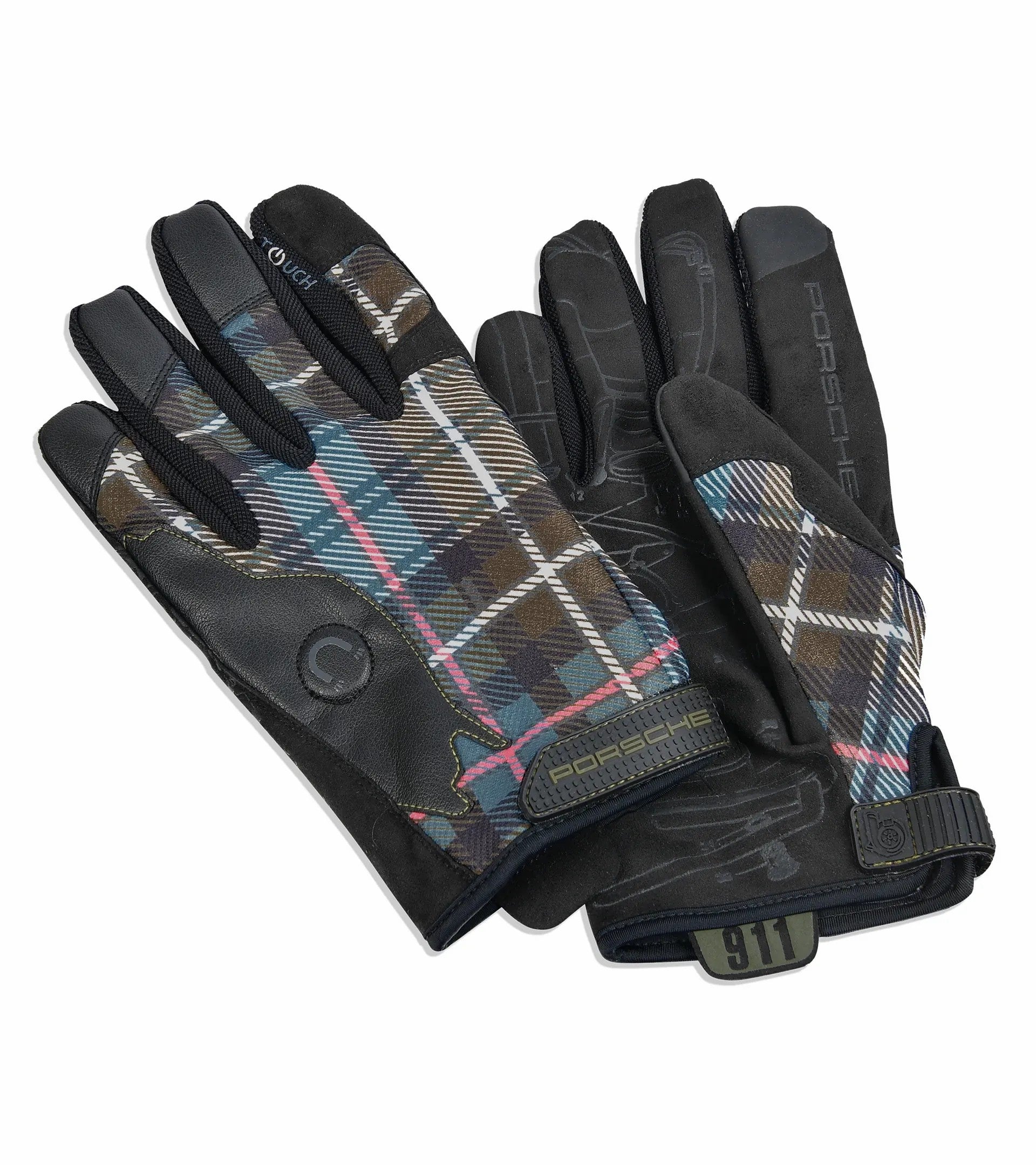 Porsche Design Value | Porsche Assembly Gloves in Dress Mackenzie Green Tartan