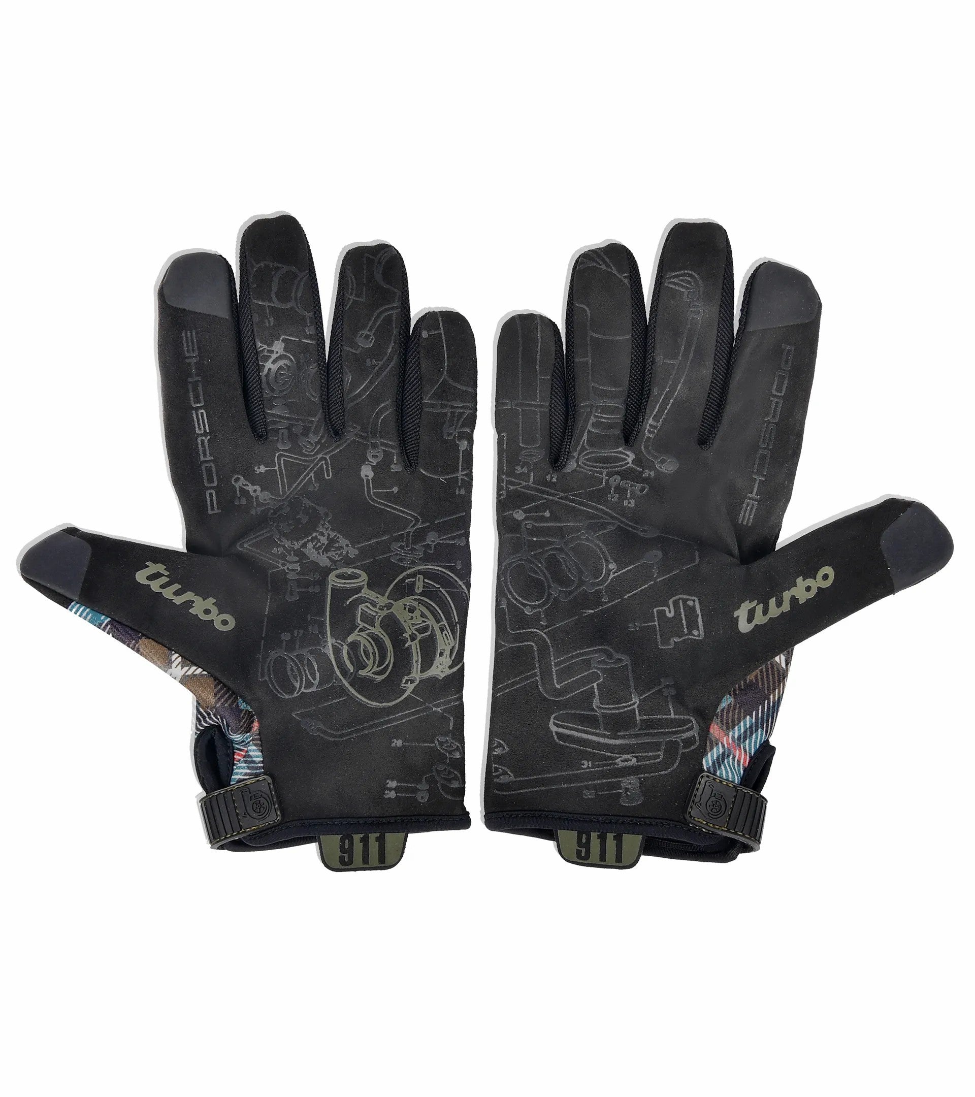 Porsche Design Value | Porsche Assembly Gloves in Dress Mackenzie Green Tartan