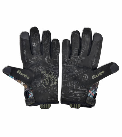 Porsche Design Value | Porsche Assembly Gloves in Dress Mackenzie Green Tartan