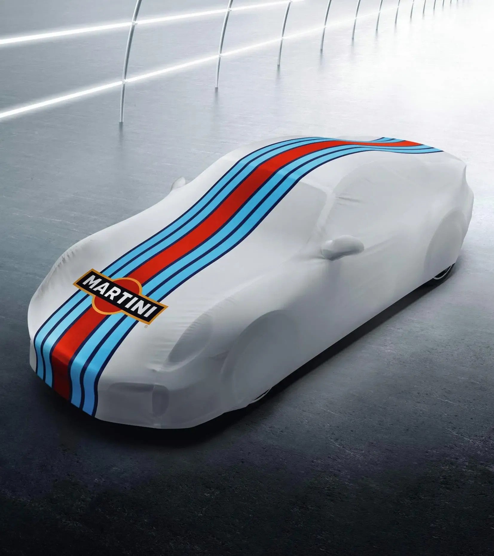 Porsche Design Great Value | Porsche Indoor Car Cover in Martini Racing Design for 911