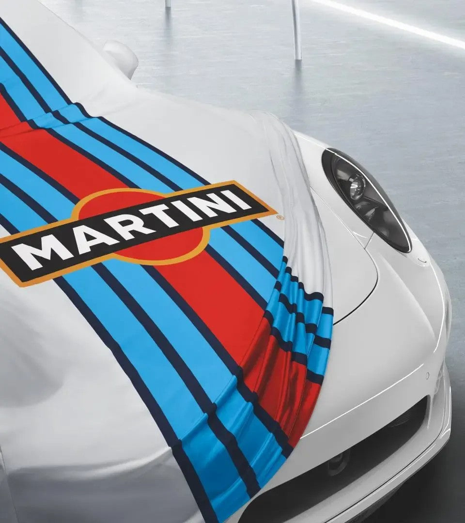 Porsche Design Great Value | Porsche Indoor Car Cover in Martini Racing Design for 911