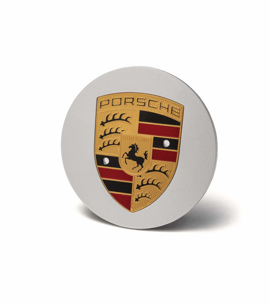 Porsche Design Everyday | Porsche Wheel Hub Covers with Colored Porsche Crest