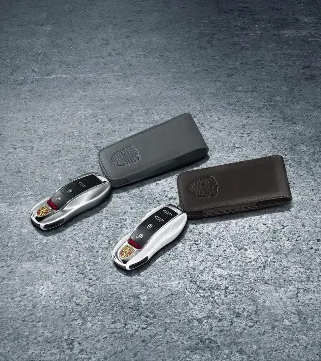 Porsche Design Smart Buy | Porsche Leather Key Pouch for 718, 911, Cayenne, Panamera and Macan
