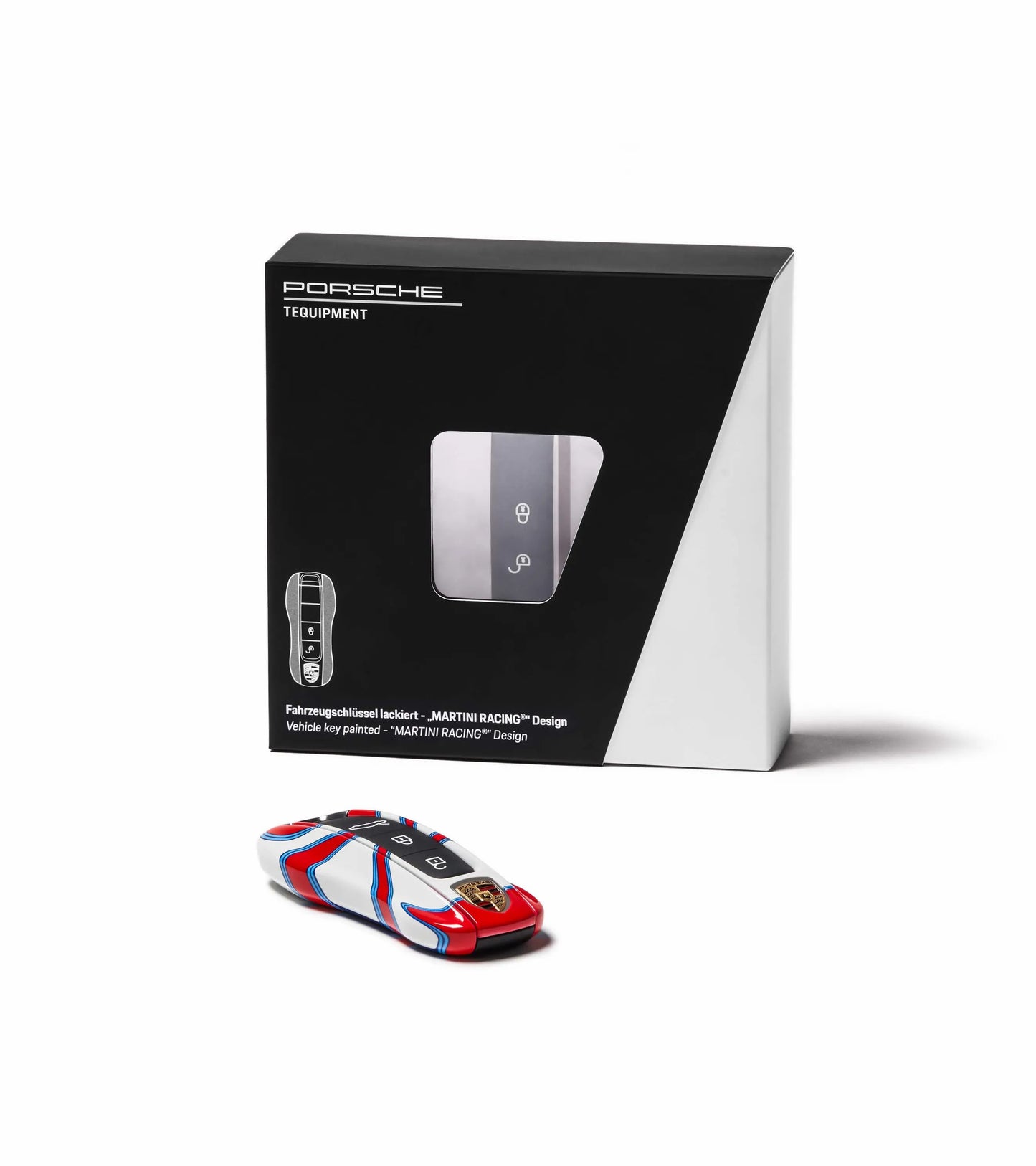 Porsche Design Latest | Porsche Painted Vehicle Key Sides in Design Edition “MARTINI RACING®”