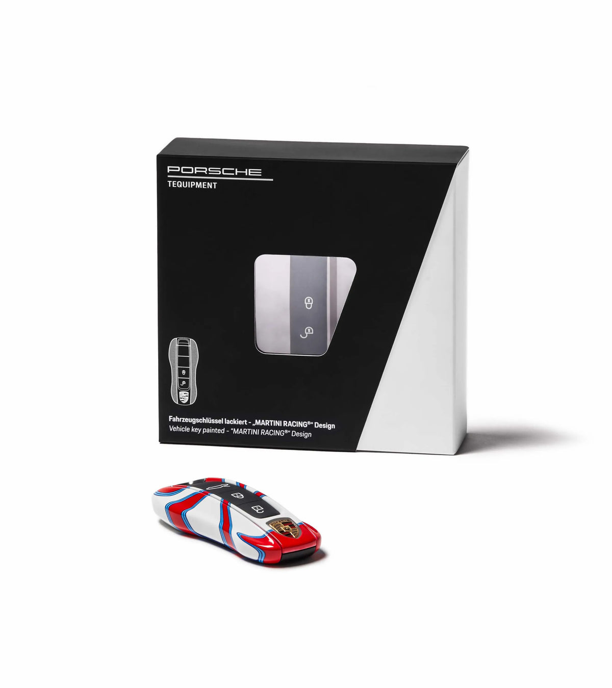 Porsche Design Latest | Porsche Painted Vehicle Key Sides in Design Edition “MARTINI RACING®”