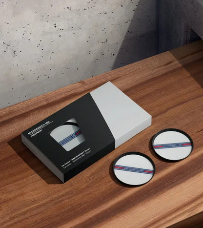 Porsche Design Trusted | Porsche Car Coasters in MARTINI RACING® Design
