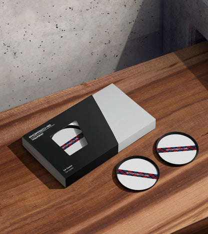 Porsche Design Top Pick | Porsche Car Coasters in Tartan Racing Design
