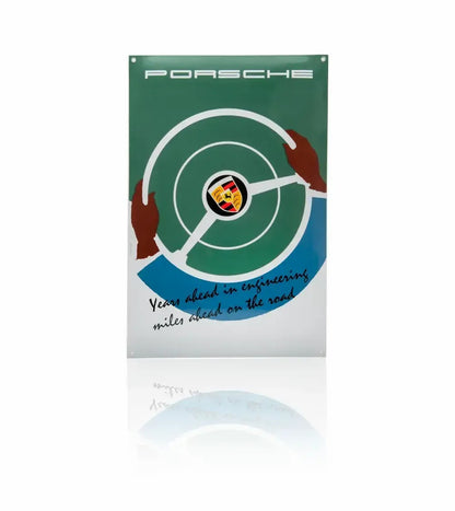 Porsche Design Customer Favorite | Porsche Classic Enamel Sign – 'Years Ahead in Engineering'