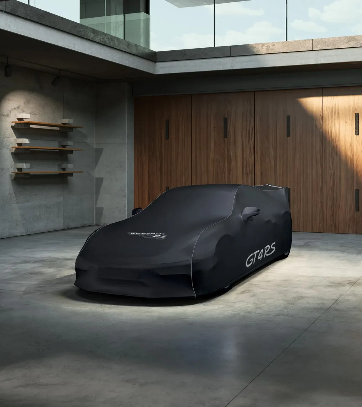 Porsche Design Top Pick | Porsche Indoor Car Cover for 718  Cayman GT4 RS Design