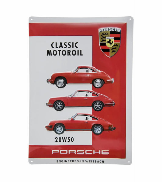 Porsche Design Top Pick | Metal plate – Motoroil 20W50
