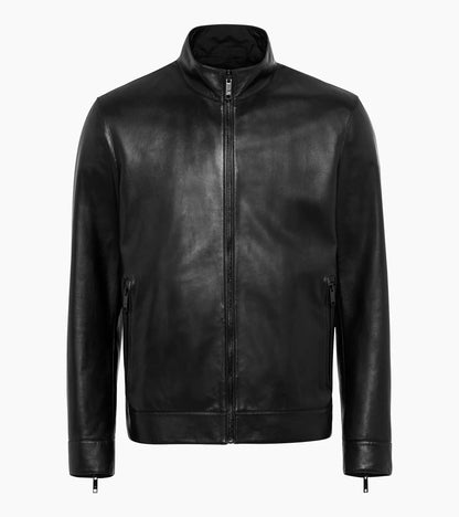 Porsche Design Quality | Athleisure reverse leather jacket