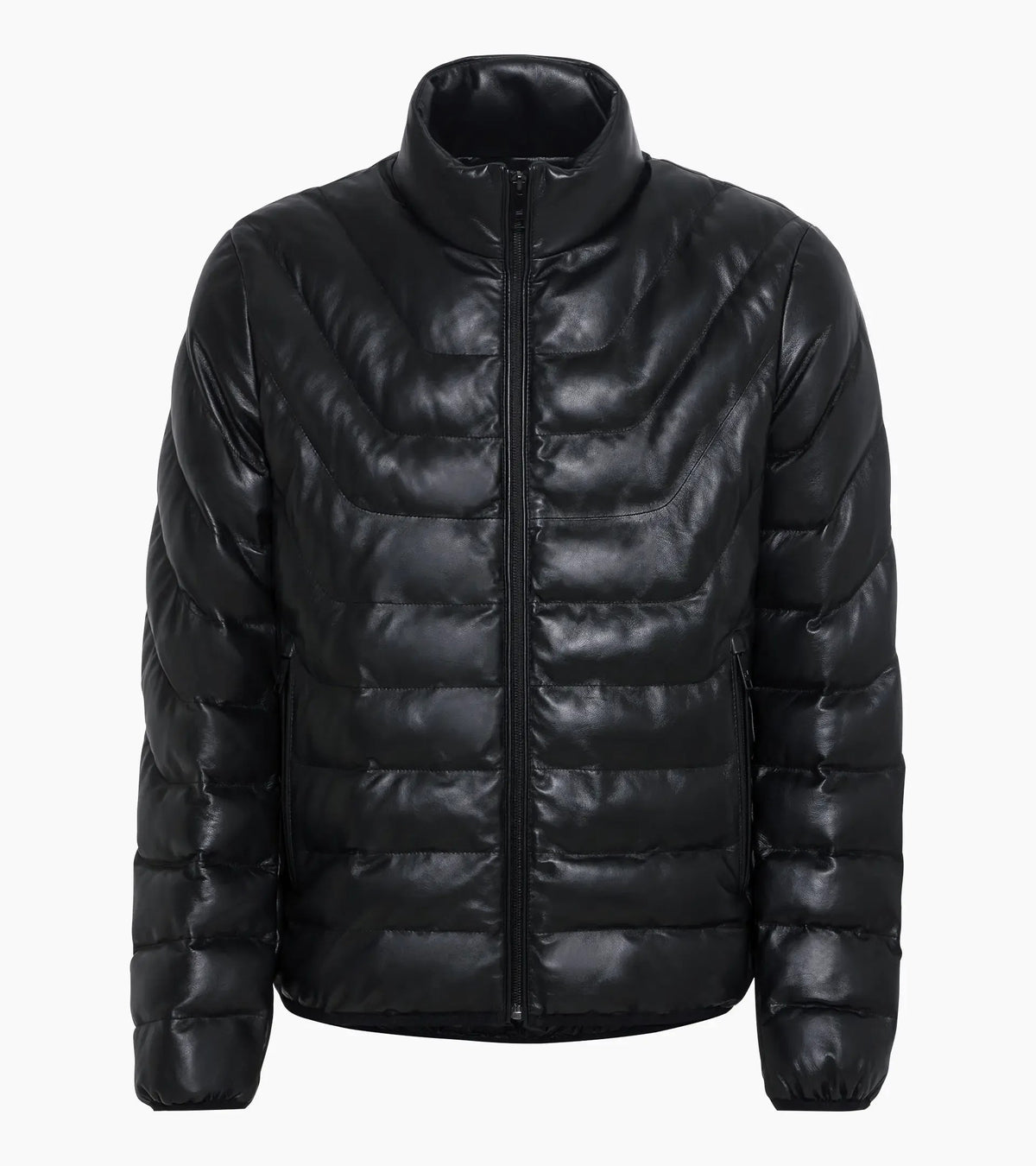 Porsche Design Trusted | Athleisure padded leather jacket