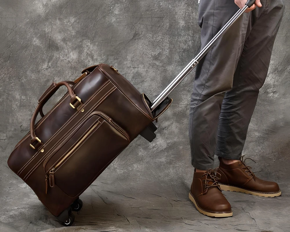 leather carry on bags